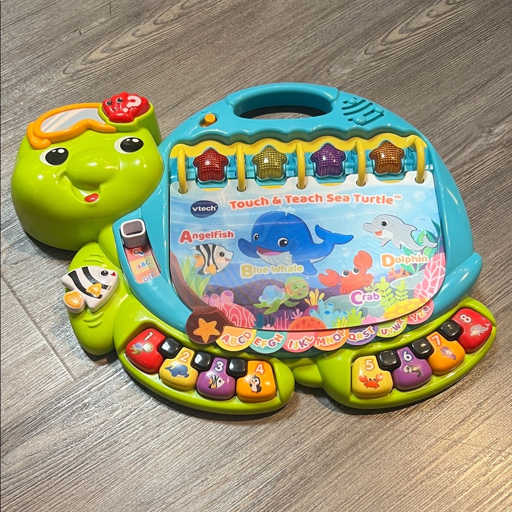 V Tech Touch & Teach Sea Turtle Toy